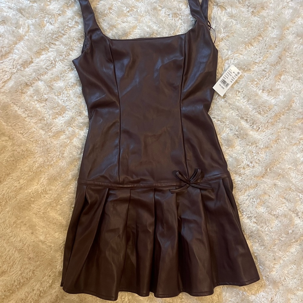 La Hearts Brown Mini Dress